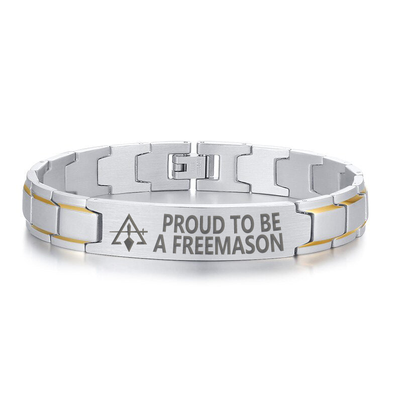 Council Bracelet - Stainless Steel - Bricks Masons