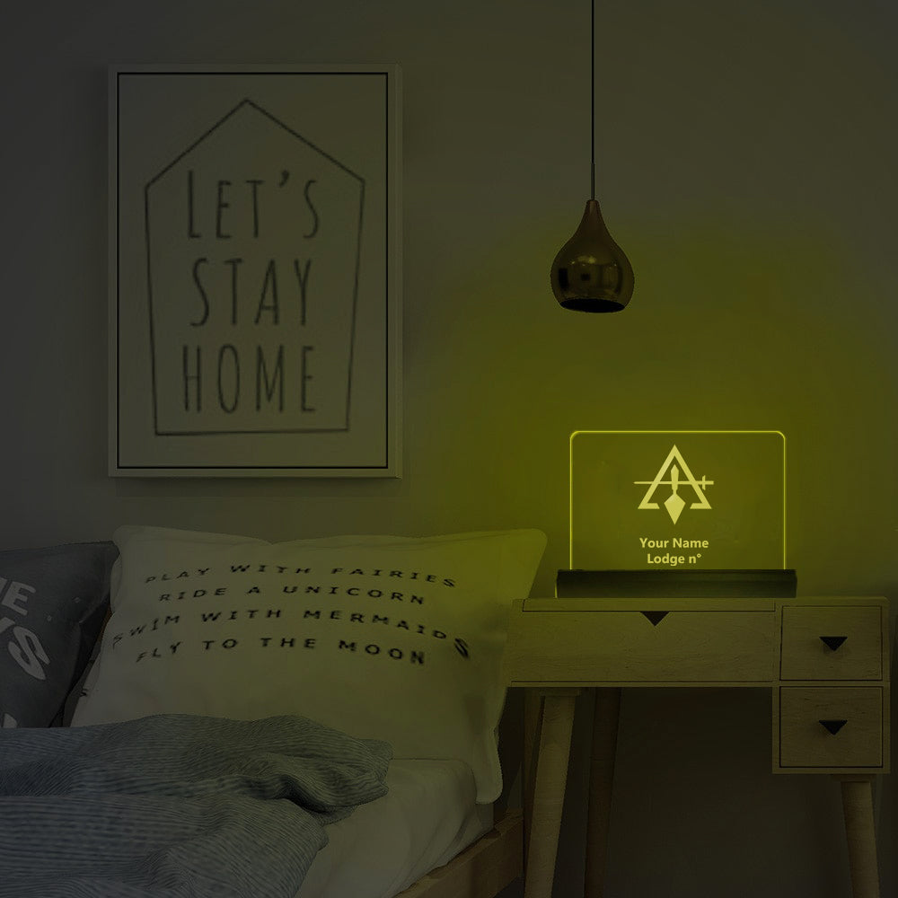 Council LED Sign - 3D Glowing light - Bricks Masons