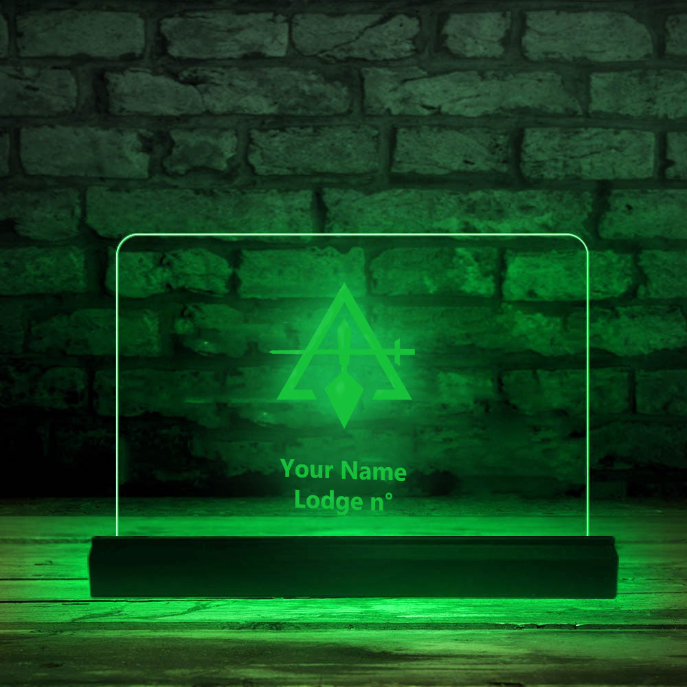 Council LED Sign - 3D Glowing light - Bricks Masons