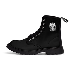 32nd Degree Scottish Rite Boot - Wings Down Black Canvas - Bricks Masons