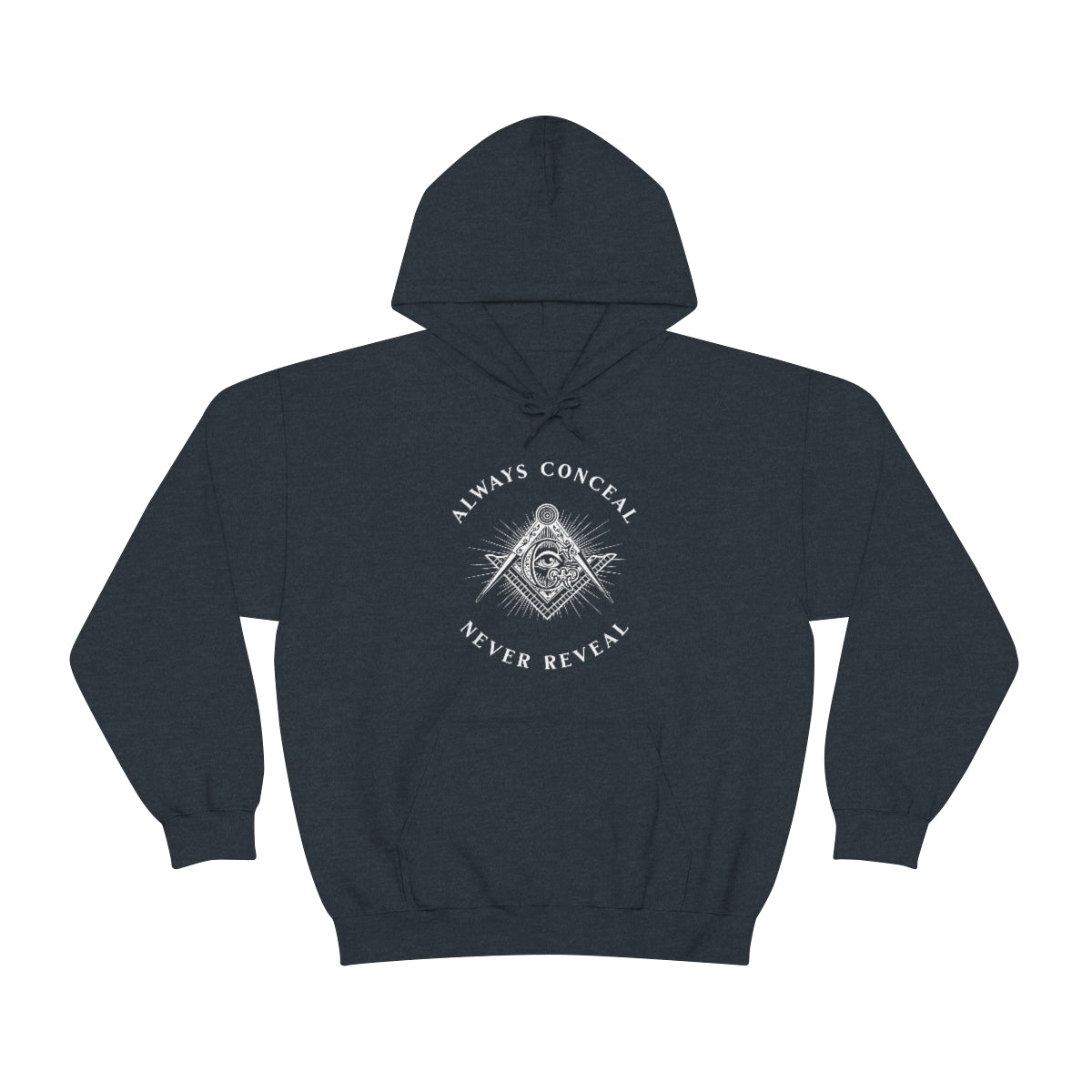 Master Mason Blue Lodge Hoodie - Always Conceal Never Reveal - Bricks Masons