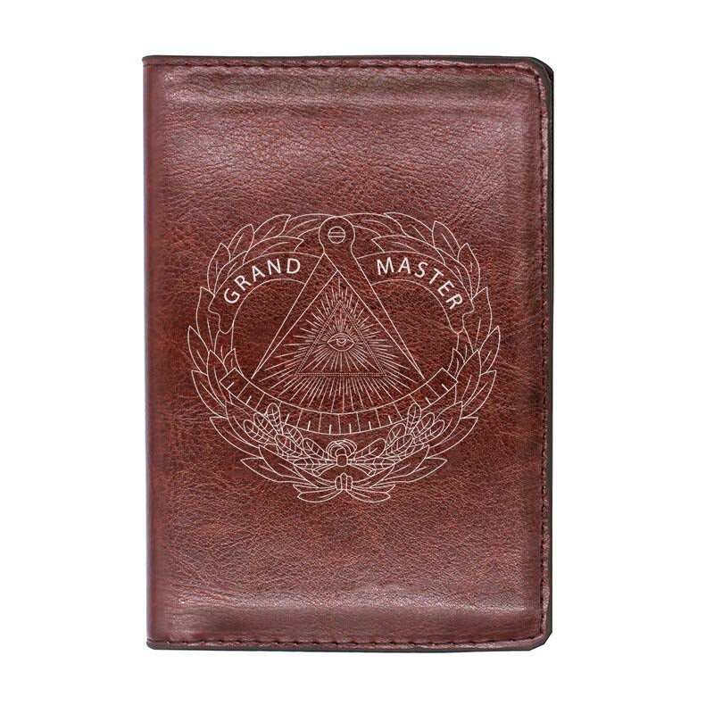 Grand Master Blue Lodge Wallet - Black & Brown - Bricks Masons