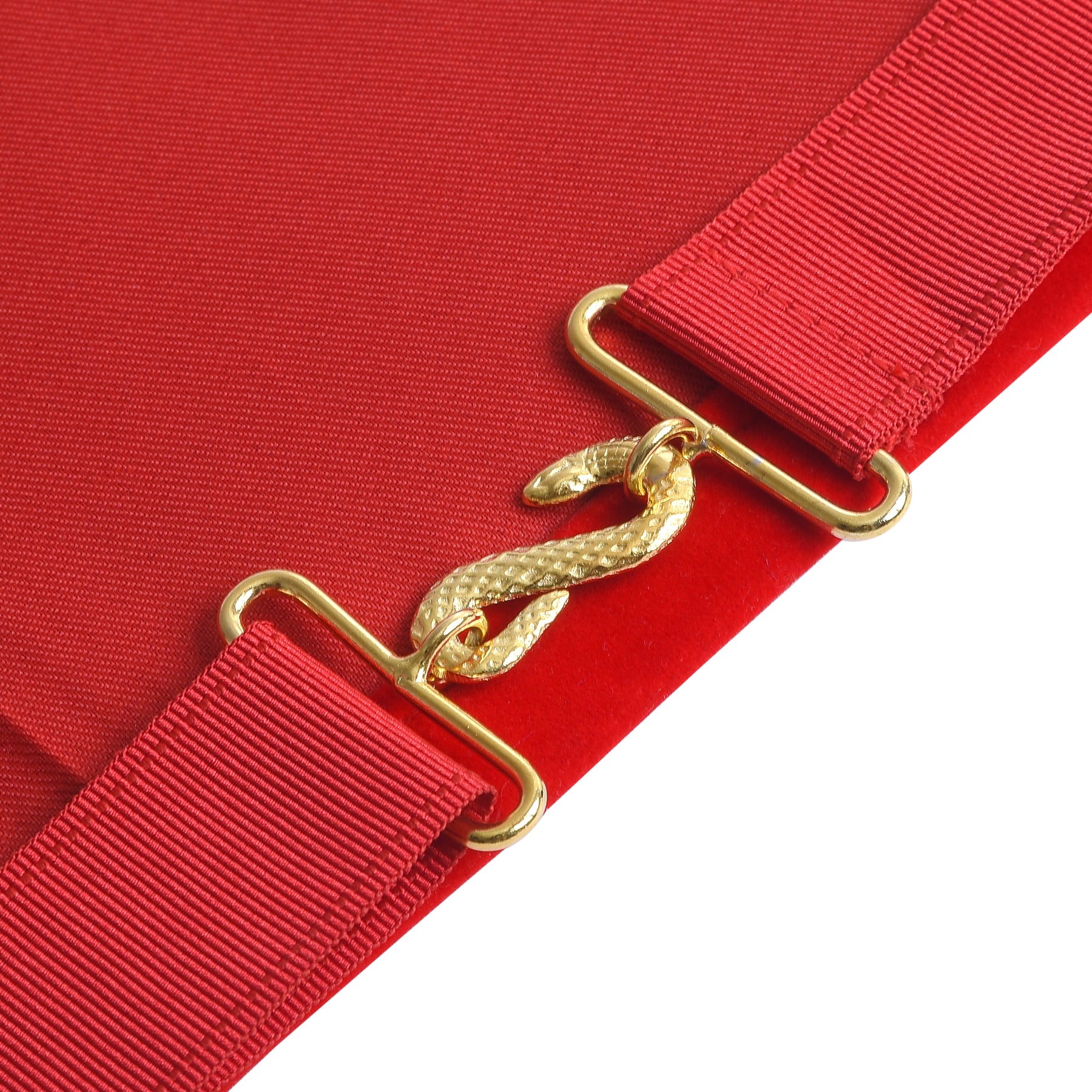 High Priest Royal Arch Chapter Apron - Red Velvet & Gold Embroidery - Bricks Masons