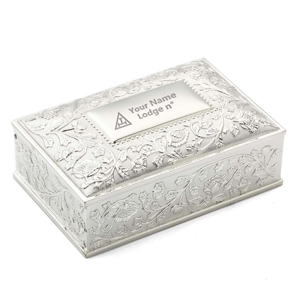 Royal Arch Chapter Jewelry Box - Black Velvet Lining - Bricks Masons