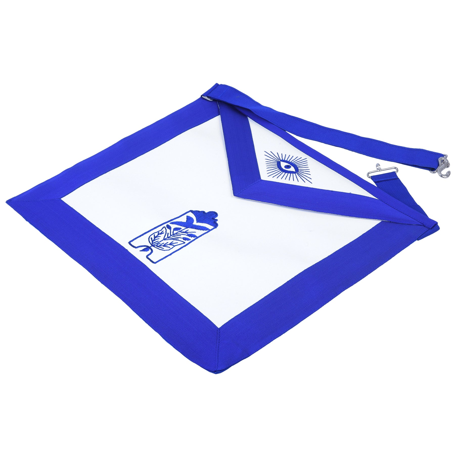 Junior Warden Blue Lodge Officer Apron - Machine Embroidery - Bricks Masons