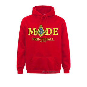 Master Mason Blue Lodge Hoodie - Made Mason Prince Hall Square and Compass G [Multiple Colors] - Bricks Masons
