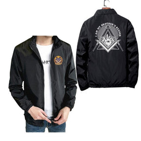 Master Mason Blue Lodge Jacket - Brothers Keeper Square & Compass G (Multiple Colors) - Bricks Masons