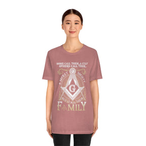 Masonic T-Shirt - I Call Them Family - Bricks Masons