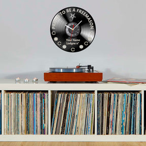 OES Clock - Vinyl Record - Bricks Masons