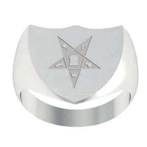 OES Ring - Sterling Silver - Bricks Masons