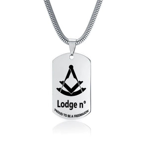 Past Master Blue Lodge Necklace - (Various Colors) - Bricks Masons