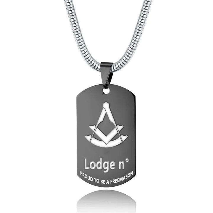 Past Master Blue Lodge Necklace - (Various Colors) - Bricks Masons