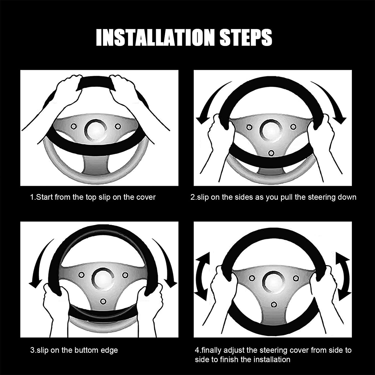 Past Master Blue Lodge California Regulation Steering Wheel Cover - White & Gold - Bricks Masons