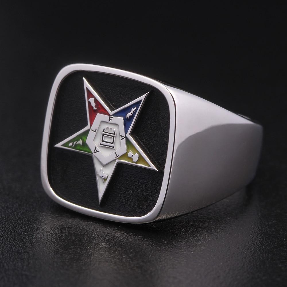 OES Ring - Sterling Silver - Bricks Masons