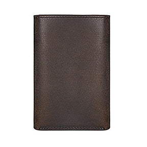 Master Mason Blue Lodge Wallet - The Pursuit Of Knowledge Genuine Leather Brown - Bricks Masons