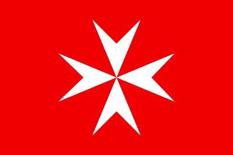 Knights of Malta Masonic Flag Red - Bricks Masons