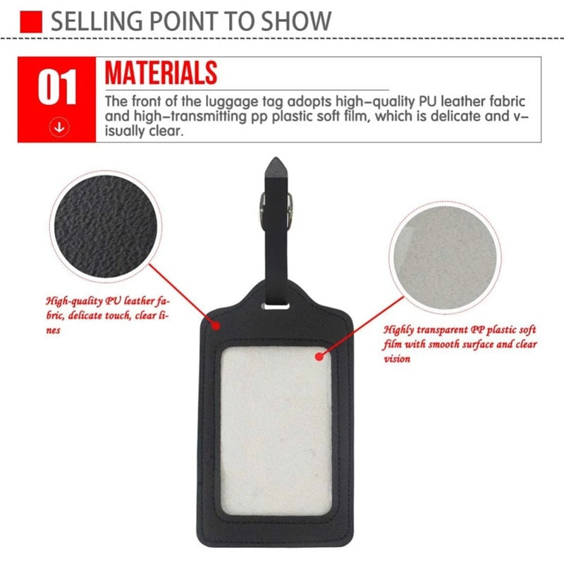 Royal Arch Chapter Luggage Tag - Black Leather - Bricks Masons