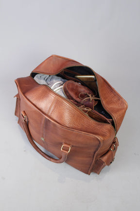Royal Arch Chapter Travel Bag - Genuine Brown Leather - Bricks Masons