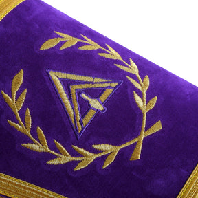 Royal & Select Masters English Regulation Cuff - Purple Velvet With Fringe - Bricks Masons
