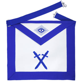 Sentinel Blue Lodge Officer Apron - Royal Blue - Bricks Masons