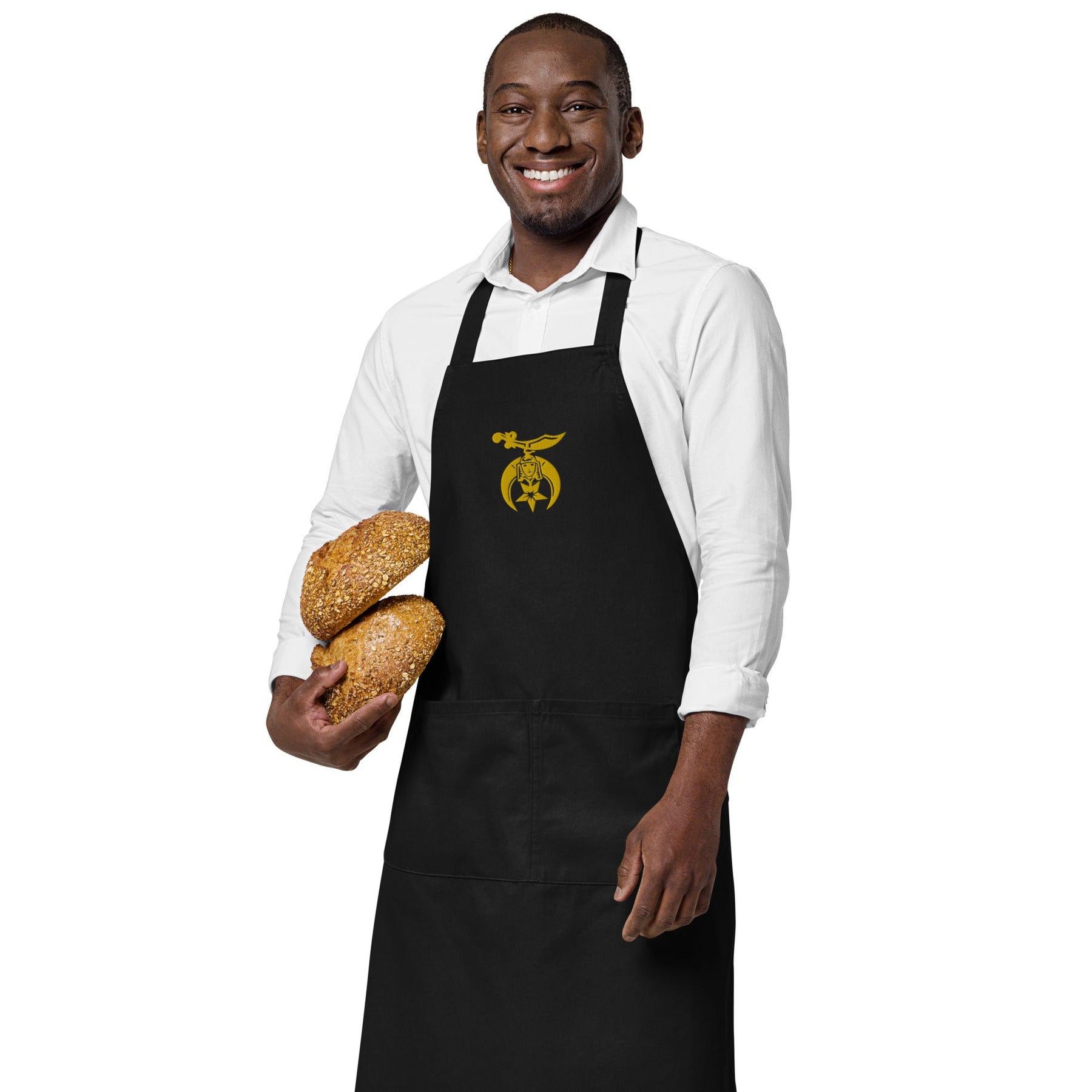 Shriners Kitchen Apron - Various Organic Cotton Colors - Bricks Masons