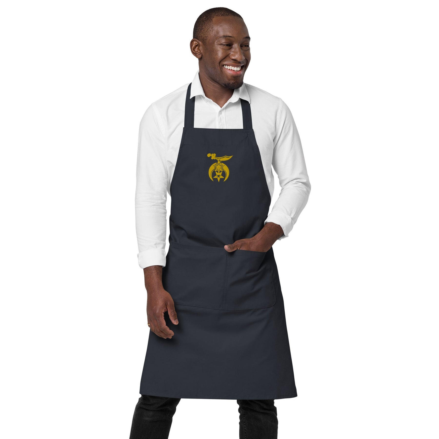 Shriners Kitchen Apron - Various Organic Cotton Colors - Bricks Masons
