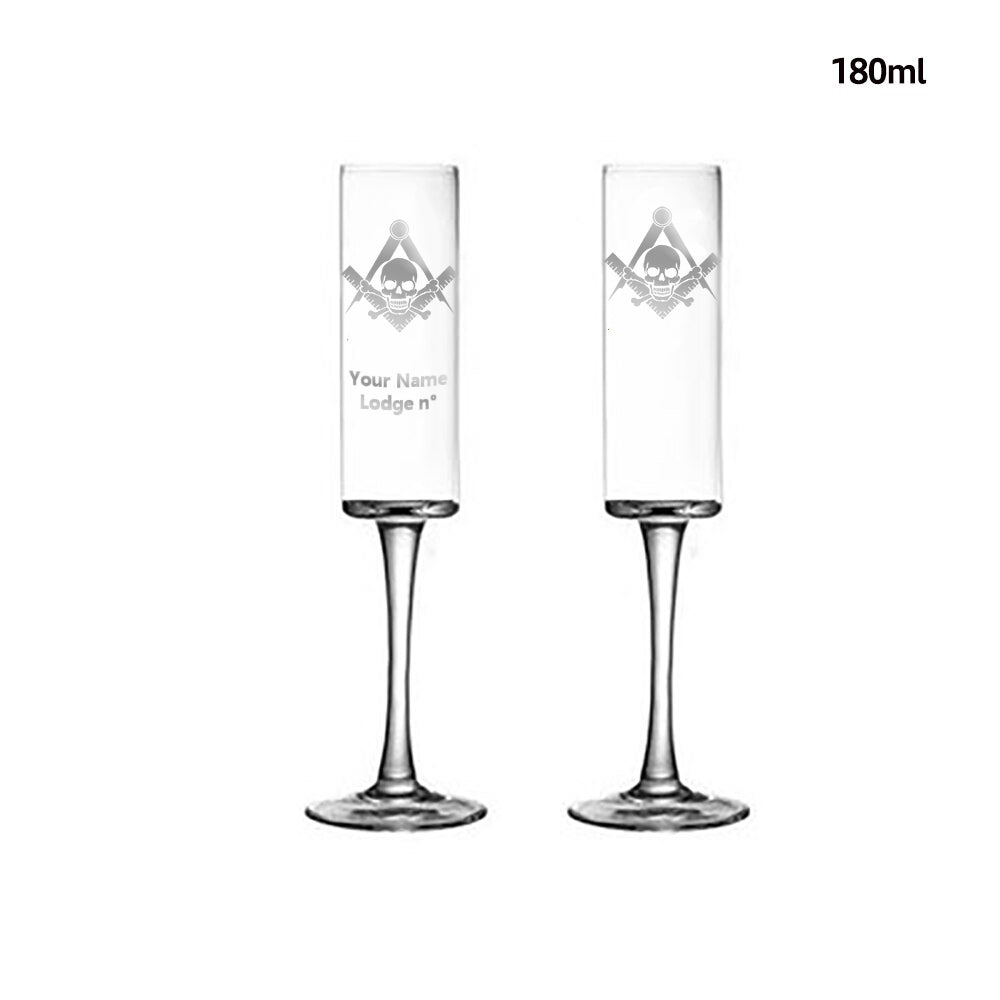 Widows Sons Champagne Flute - 2 Pieces Set - Bricks Masons