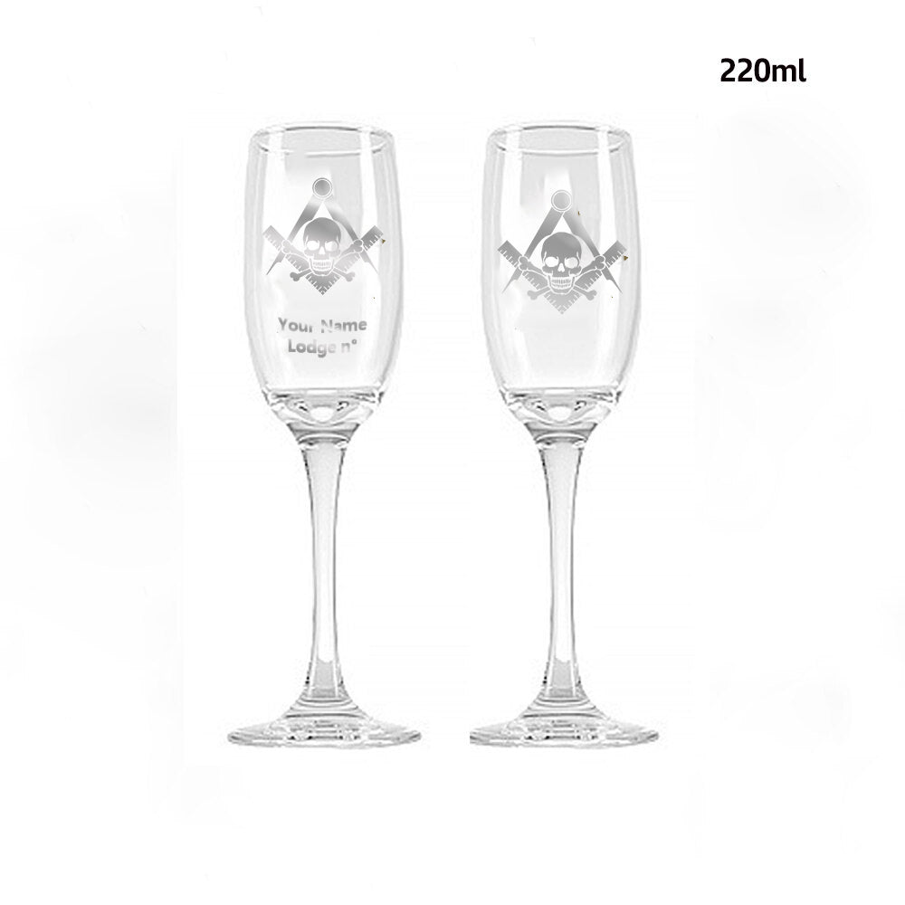 Widows Sons Champagne Flute - 2 Pieces Set - Bricks Masons